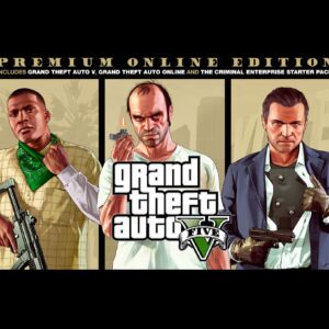 Grand Theft Auto V: Premium Online Edition & Great White Shark Card Bundle PS4 Account
